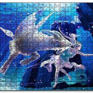 Cakapuzzle Perisi ve Koç Burcu Görseli Mdf 120 Parça Puzzle