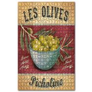 Cakapuzzle Picholine Zeytin Afişi Görseli Ahşap 500 Parça Puzzle