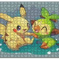 Cakapuzzle Pikaçu ve Sevimli Arkadaşı Mdf 120 Parça Puzzle