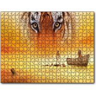 Cakapuzzle Pinin Yaşamı Kaplan Sandal ve Çocuk 120 Parça Puzzle