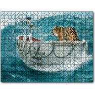 Cakapuzzle Pinin Yaşamı Sandal ve Dev Dalgalar 1000 Parça Puzzle