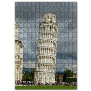 Cakapuzzle Pisa Kulesi Ziyaretçiler Yağmur Bulutları Mdf 255 Parça Puzzle
