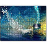 Cakapuzzle Piyanist Kız ve Kelebeklerden Elbisesi Mdf 1000 Parça Puzzle