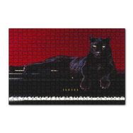 Cakapuzzle Piyanodaki Siyah Leopar 120 Parça Ahşap Puzzle