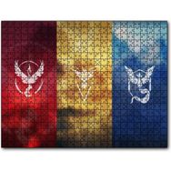 Cakapuzzle Pokemon Go Takım Bayrakları Mdf 120 Parça Puzzle