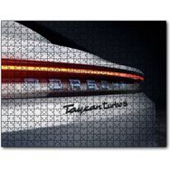 Cakapuzzle Porsche Taycan Turbo Beyaz Arka Yakın Plan Mdf 120 Parça Puzzle