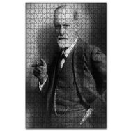 Cakapuzzle Psikanalist Sigmund Freud Purolu Portre Ahşap 1000 Parça Puzzle