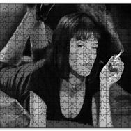 Cakapuzzle Pulp Fiction Ucuz Roman Siyah Baeyaz Görseli Mdf 500 Parça Puzzle
