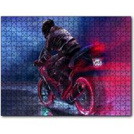 Cakapuzzle Racing Motorsiklet İllüstrasyon 120 Parça Puzzle
