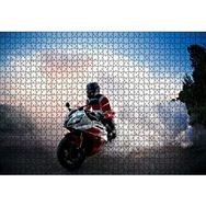Cakapuzzle Racing Motorsiklet Patinaj Mdf 1000 Parça Puzzle