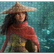 Cakapuzzle Raya ve Son Ejderha Yağmurda Görseli Mdf 1000 Parça Puzzle