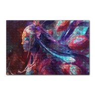 Cakapuzzle Renklerin Kızı Dijital Görsel 120 Parça Ahşap Puzzle