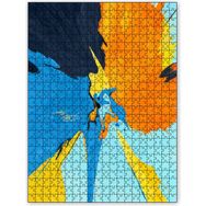 Cakapuzzle Renklerin Patlaması Turuncu Mavi Sarı Ahşap 255 Parça Puzzle