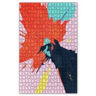Cakapuzzle Renklerin Patlaması Turuncu ve Siyah Ahşap 1000 Parça Puzzle