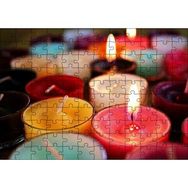 Cakapuzzle Renkli Cam Mumlar 120 Parça Ahşap Puzzle
