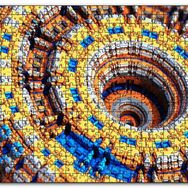 Cakapuzzle Renkli Daireler Bloklar Sarmal Kompleks Mdf 1000 Parça Puzzle