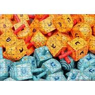 Cakapuzzle Renkli ve Harfli Minik Topaçlar Mdf 255 Parça Puzzle