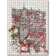Cakapuzzle Retro Istanbul Galata Kulesi Tarz Görsel 255 Parça Puzzle