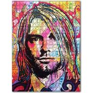 Cakapuzzle Retro Kurt Cobain Desenli Görsel 120 Parça Puzzle