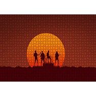 Cakapuzzle Retro Tarzı Daft Punk Müzik Görseli Mdf 1000 Parça Puzzle