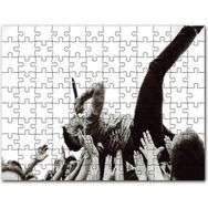 Cakapuzzle Rock Solisti Eller Üzerinde Siyah Beyaz Mdf 500 Parça Puzzle