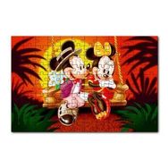 Cakapuzzle Romantik Mickey ve Minnie Mouse 120 Parça Ahşap Puzzle
