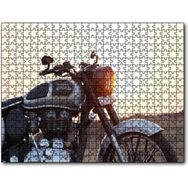 Cakapuzzle Royal Enfield Siyah Gri Motorsiklet Mdf 1000 Parça Puzzle