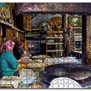 Cakapuzzle Sacda Ekmek Yapan Kadınlar Mdf 120 Parça Puzzle