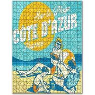 Cakapuzzle Sahilde Güneşlenen Aile Afişi Görseli Ahşap 255 Parça Puzzle