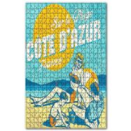 Cakapuzzle Sahilde Güneşlenen Aile Afişi Görseli Ahşap 500 Parça Puzzle