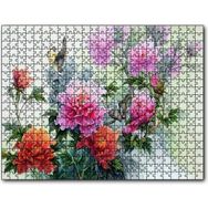 Cakapuzzle Şakayık Çiçeği ve Kuşlar 255 Parça Ahşap Puzzle