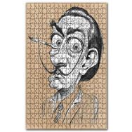 Cakapuzzle Salvador Dali Karakalem Karikatürize Portre Ahşap 255 Parça Puzzle