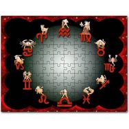 Cakapuzzle Şarap Gıda Üzüm Görseli 1000 Parça Ahşap Puzzle