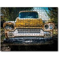 Cakapuzzle Sarı Eski Chevrolet Kamyonet 500 Parça Puzzle