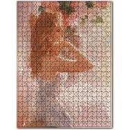 Cakapuzzle Sarı Gelin Vazo Çiçek Yağlı Boya Resmi 120 Parça Puzzle