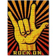 Cakapuzzle Sarı Kırmızı El Rock Görseli 255 Parça Puzzle