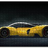 Cakapuzzle Sarı Lamborghini Yan Görünüş Mdf 120 Parça Puzzle