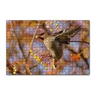 Cakapuzzle Sarı Meyveli Ağaç ve Sevimli Kuş 120 Parça Ahşap Puzzle