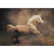 Cakapuzzle Sarı Renk Koşan At Görseli 120 Parça Ahşap Puzzle