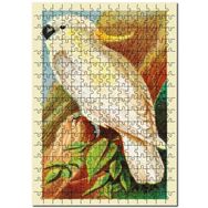 Cakapuzzle Sarı Tepeli Kakadu Kuş Görseli Mdf 255 Parça Puzzle