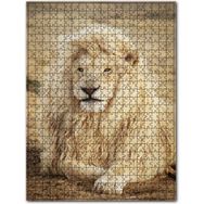 Cakapuzzle Sarı Tüylü Erkek Aslan 120 Parça Puzzle