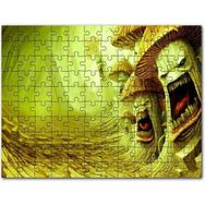 Cakapuzzle Sarı Zemin Duvar Boyama Kadın Portre 1000 Parça Puzzle