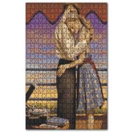 Cakapuzzle Sarılan Genç Aşıklar ve Pikap Ahşap 500 Parça Puzzle