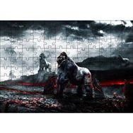 Cakapuzzle Savaşçı Goriller ve Lav Denizi 120 Parça Ahşap Puzzle