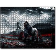 Cakapuzzle Savaşçı Goriller ve Lav Denizi Mdf 1000 Parça Puzzle