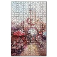 Cakapuzzle Şehrin Girişindeki Saat Kulesi Ahşap 255 Parça Puzzle