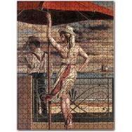 Cakapuzzle Şemsiye Altında Kadın ve Adam 500 Parça Ahşap Puzzle
