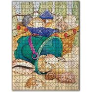 Cakapuzzle Sepette Deniz Kabukları Görseli Ahşap 1000 Parça Puzzle