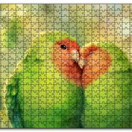 Cakapuzzle Sevda Kuşları Mdf 120 Parça Puzzle