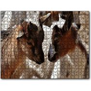 Cakapuzzle Sevimli Oğlaklar Görseli Mdf 1000 Parça Puzzle